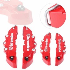 4 Pcs Rot 3D Stil Bremssattel