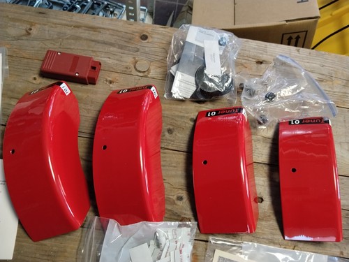 Rote bremssattelabdeckungen - 4x,